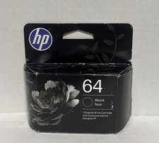 Genuine HP 64 Black Ink Cartridge N9J90AN - OEM Original - March 2028