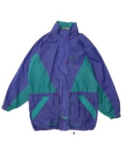 TARGET DRY Mens Hooded Oversized Raincoat UK 36 Small Blue Colourblock CG09