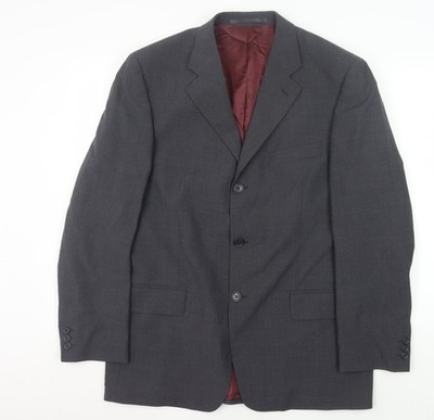 Brook Taverner grauer Herren Blazer, Größe 40, Regular Fit