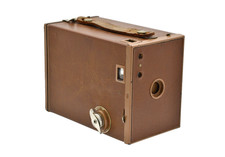 Vintage Brown Kodak No. 2 Brownie Camera Model F c-1938 for DISPLAY