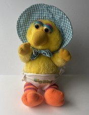 Vintage 1983 Baby Big Bird Sesame Street Plush Hasbro Softies 11"