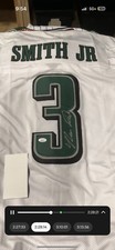 NFL Philadelphia Eagles Nolan Smith Jr Autographed Signed XL Custom Jersey JSA