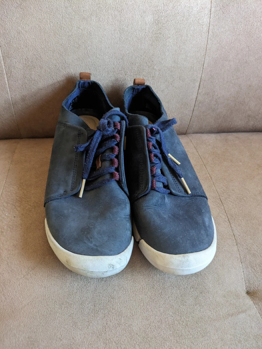 Clarks navy clearance trainers