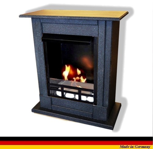 Cheminée éthanol Yvon Deluxe Royal - 80x68x30 Cm - Acier Inoxydable, Fabriquée En Allemagne