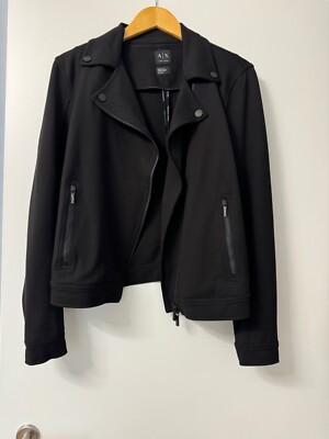 Armani Exchange, Bikerjacke, Damen,  Schwarz, ungetragen, ICON, Gr. M