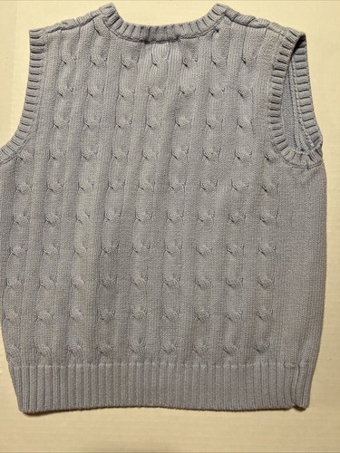 Ralph Lauren Polo Cable Knit Sweater Vest Cotton V-Neck Boys Size 6 - Picture 4 of 4