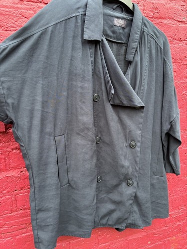 Marks And Spencer Navy Lightweight Soft Jacket Short Mac With Pockets Size 20 - Picture 5 of 14