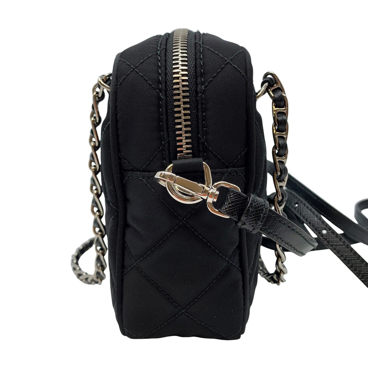Auth PRADA Tessuto Quilting 2WAY Hand Bag Shoulder Bag Black Auth PRADA Tessuto Quilting 2WAY Hand Bag Shoulder Bag Black