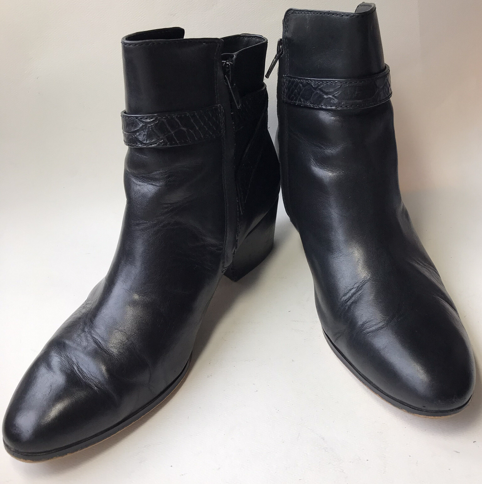 Coach Womens Black Leather Paulina Ankle Boot Sz 9.5B… Gem