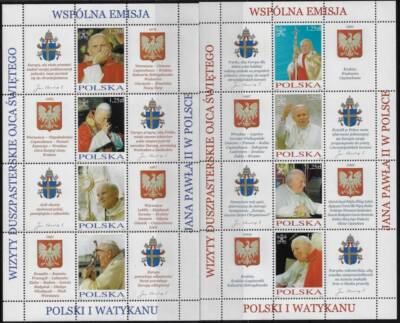 2004 Polonia Visita Papal Bf Articulación Doble con Vaticano