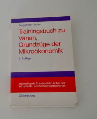 Trainingsbuch zu Varian von Hal R. Varian und Theodore C. Bergstrom, sehr gut