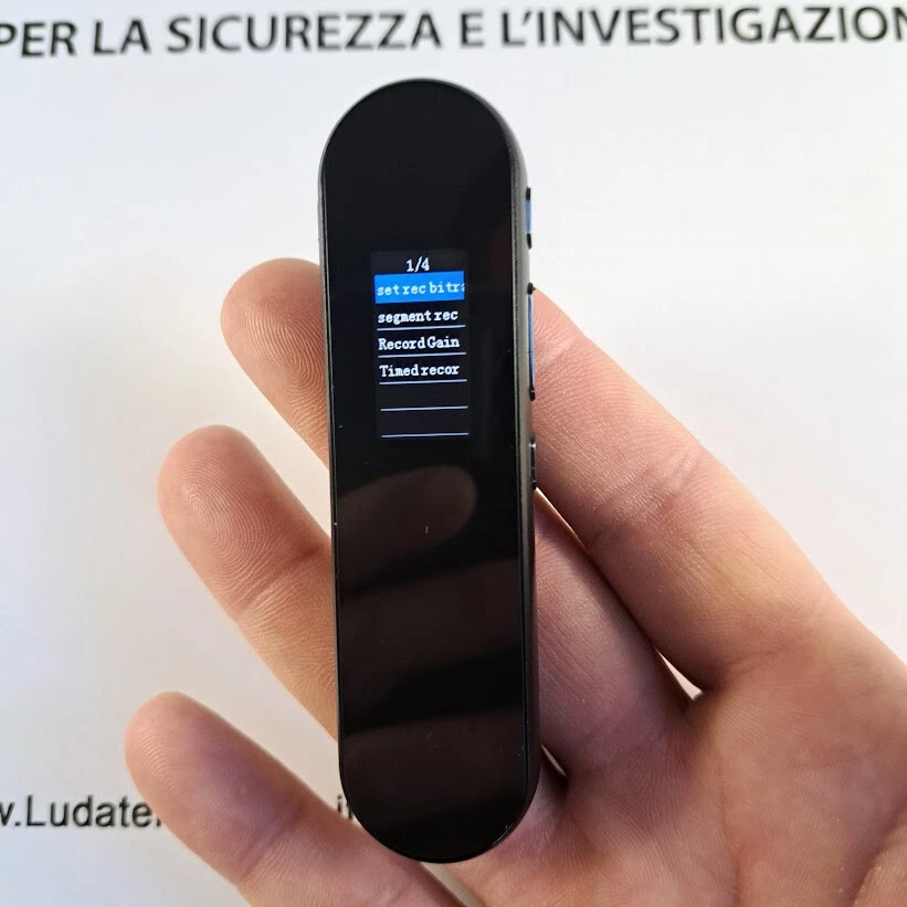 Micro Spy Recorder with Encrypted Timer and Password