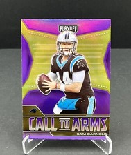 2021 Panini Playoff Sam Darnold Call to Arms Purple Prizm Parallel #CA-SDA