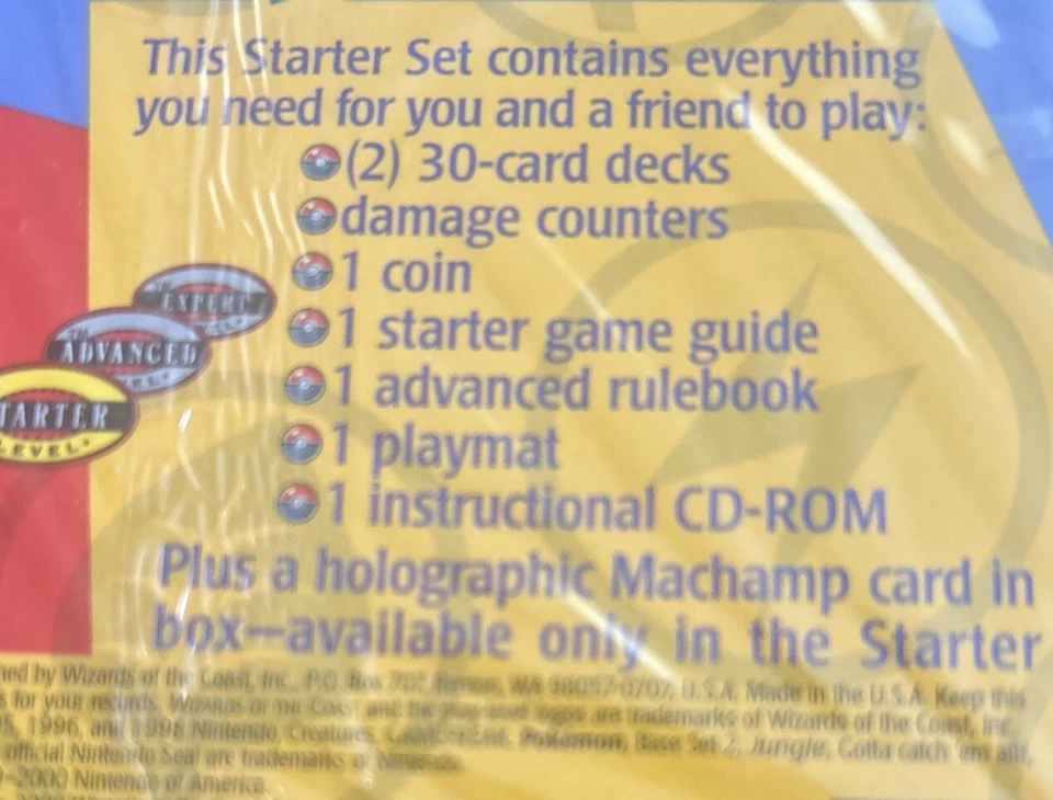 Pokémon Card Base Set 2 Starter Theme Deck CD - ROM Kit WOTC 1999-2000 - Sealed - Image 2 of 4