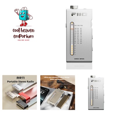 Portable HiFi FM Stereo Radio Receiver with Analog PVR Tuning, BASS+3D Sound ...