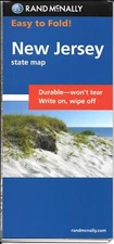 New Jersey, Easy-to-Fold, Laminated State Map, Rand McNally (Folded & Laminated)