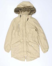 Noisy may Womens Yellow Parka Coat Size S Zip