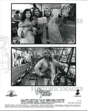 1995 Press Photo The cast and crew on the set of "Cutthroat Island." - lrp47714