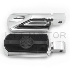 Espalda de goma cromada calavera para Yamaha delantera 2008-2017 Raider 2009-2017 VMAX