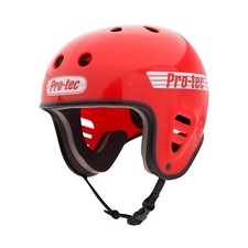 Pro-Tec Full Cut Water w/Accessory Clip Gloss Red Wakeboard Helmet X-Small