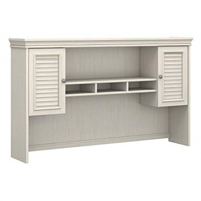 Bush Furniture Fairview Hutch For L Shaped Desk In Antique White