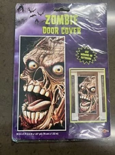NEW 5 Foot Zombie Skull Door Hanging Cover Halloween Party Undead Decoration