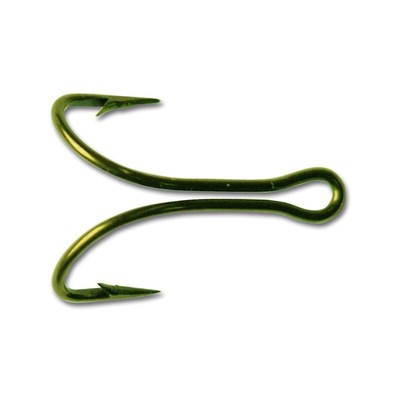 Mustad LIMERICK DOUBLE HOOK Treble 3674-BR / 3674R Predator Tackle Soft Lures Ji