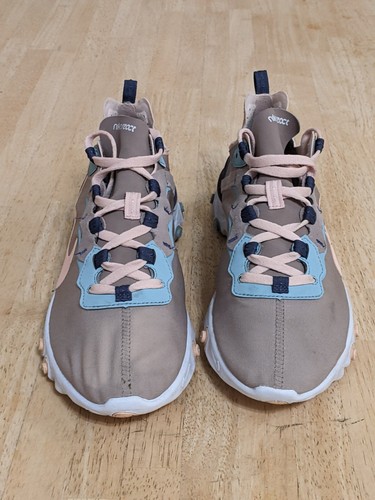 Nike Womens React Element 55 Pumice Pink Running Shoes CK0834-200 Size 11 - Picture 2 of 7