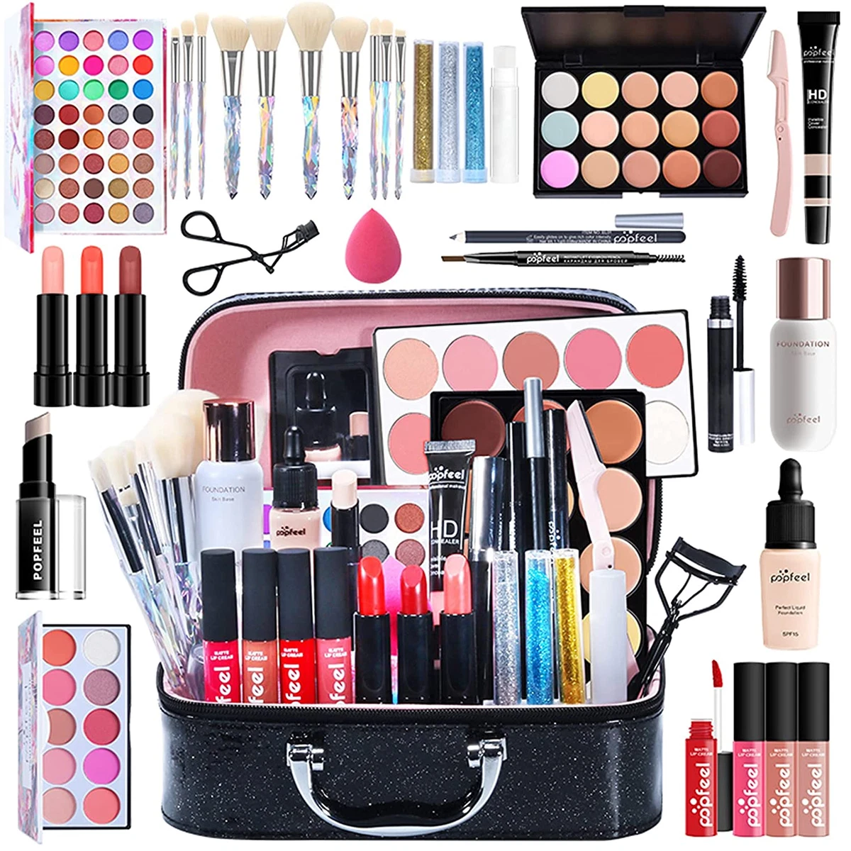 27pcs/Set Kit de maquillaje profesional para mujer Kit completo de