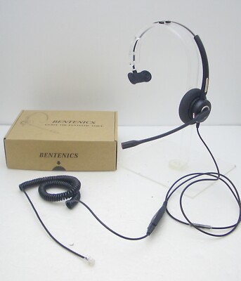 Bentenics Mono Headset for Avaya Nortel Hybrex NEC Aspire Commander Toshiba 3Com