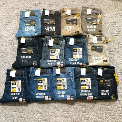 NWT Lee Men's Regular Fit Denim Jeans 