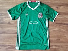 M Adidas Mexico Futbol Soccer San Miguel Lisandro Green Jersey
