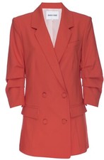 Imaan X Frame Orange Wool Blend Darter Blazer Size S