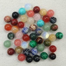 Assorted natural stone round ball shape no hole 12mm beads wholesale 50pcs/lot