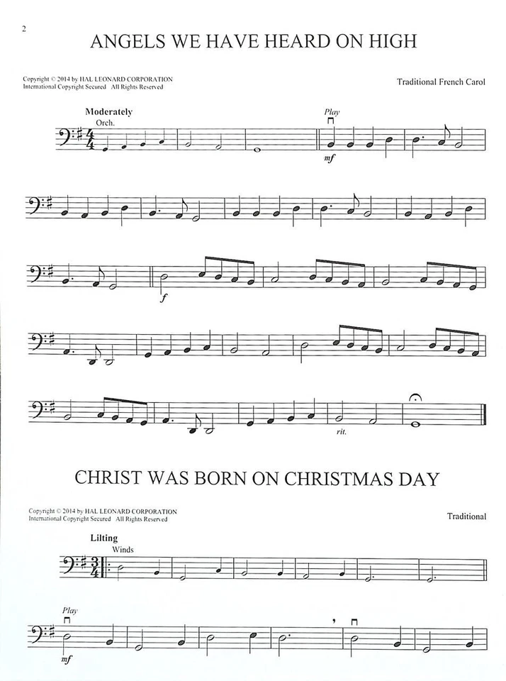 Christmas Carols for Cello - 10 Holiday Favorites - with audio access - Image 2 of 3