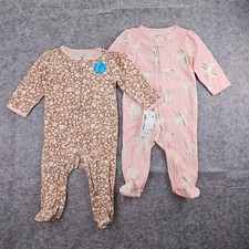 Baby Carter's 2-Pack 2-Way Zip Footie Sleep  Plays NWT Size 6m