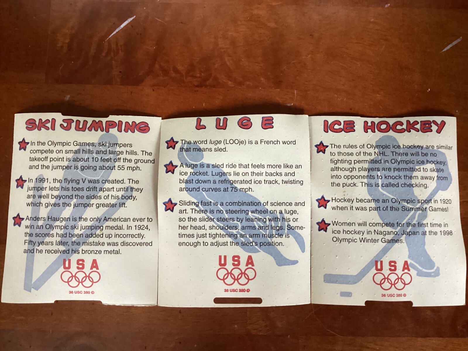 General Mills U.S. Olympic Medallions-Set of 3-GM1