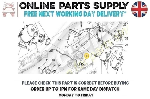 Exhaust Gas Temperature Sensor For Maserati Ghibli Quattroporte 3.0 D Before DPF - Picture 3 of 18