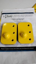 Cessna 210 & 177RG Jack Pads P/N 1200028-1  SET OF 2 BOGERT 30M-C210 AIRCRAFT US