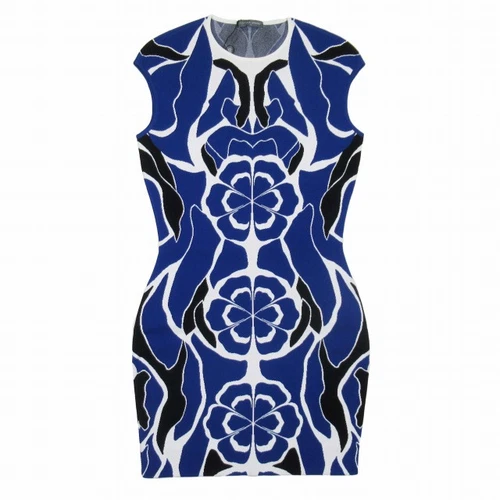 【Abiti】Abito stretto 15ss ALEXANDER MCQUEEN modello geometrico maglia rayon inutilizzato