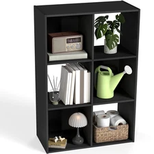 6/8/9 Open Cube Storage Organizer Wood Bookcase Cabinet Bookshelf w/ Back Panels