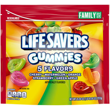 Life Savers 5 Flavors Gummy Candy, Family Size - 26 oz Bag Free Delivery..