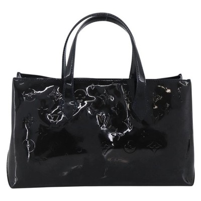 LOUIS VUITTON Monogram Vernis Wilshire PM Bag Blue Infini M91451