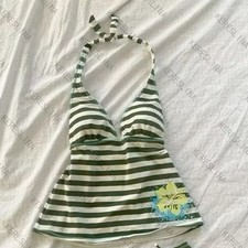 Women Coquette Fairycore Y2K Aesthetic Cami Top Print Halter Tank S-L