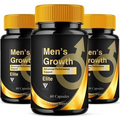 (3 Pack) Mens Growth Pill, MensGrowth Performance Support (180 Capsules)