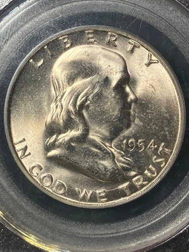Gem 1954-S MS65 Franklin Half PCGS 11571116, Nice Strike and Luster