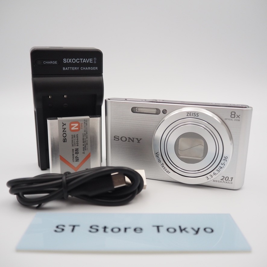 N Mint] SONY Cyber-shot DSC-W830 Silver Digital Camera w/Battery