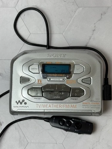 Vintage Sony Walkman WM-FX494 w/ Wired Remote Tested - All Functions Work Great
