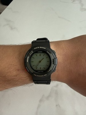 Casio ABX-50 Data Bank / Telememo 50   Vintage Armbanduhr   Selten
