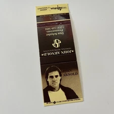 John Arnold - Dan Schafer Promotions Vintage Matchbook Cover TB6-MB2-1